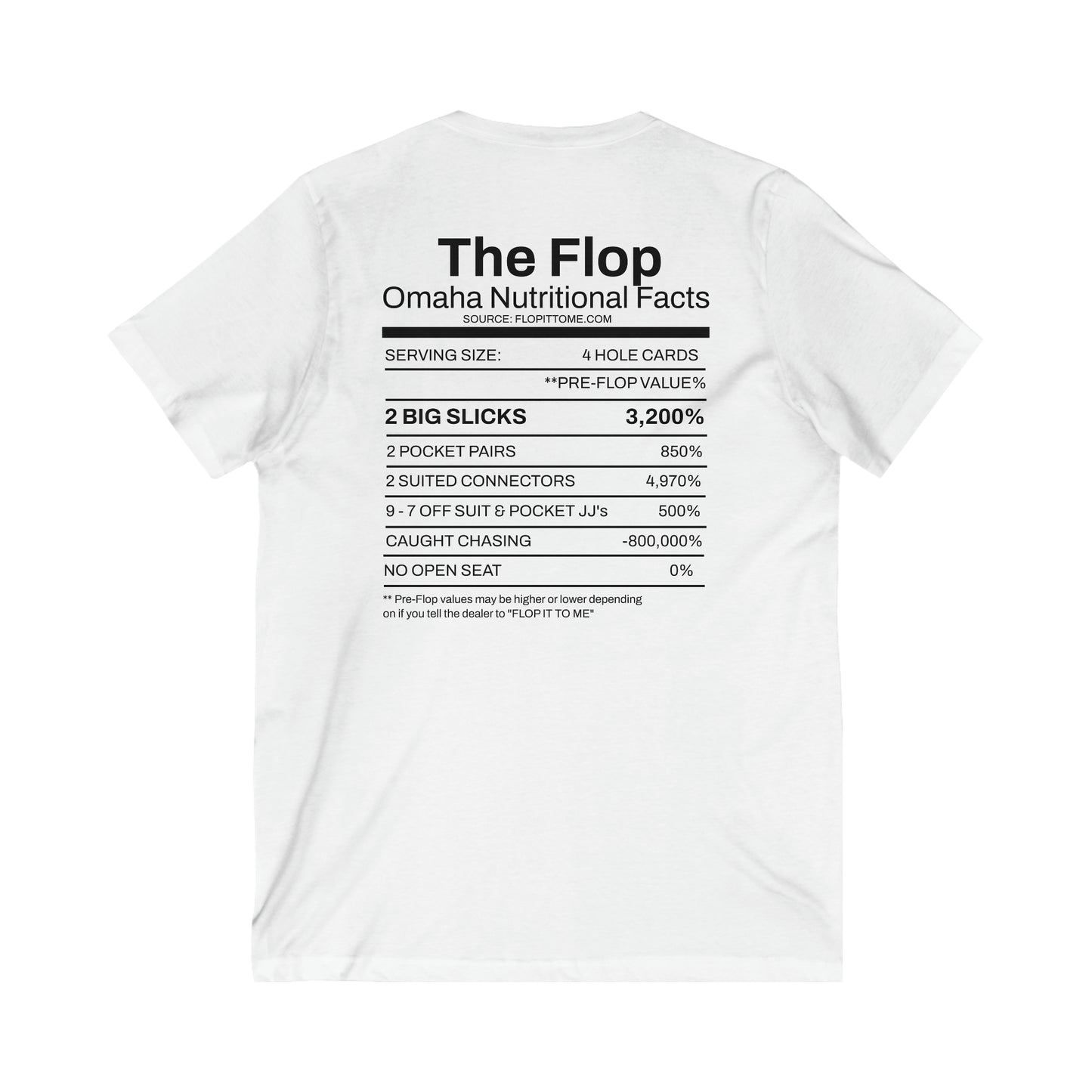 Flop it to me flagship V-Neck Omaha Tee wht her