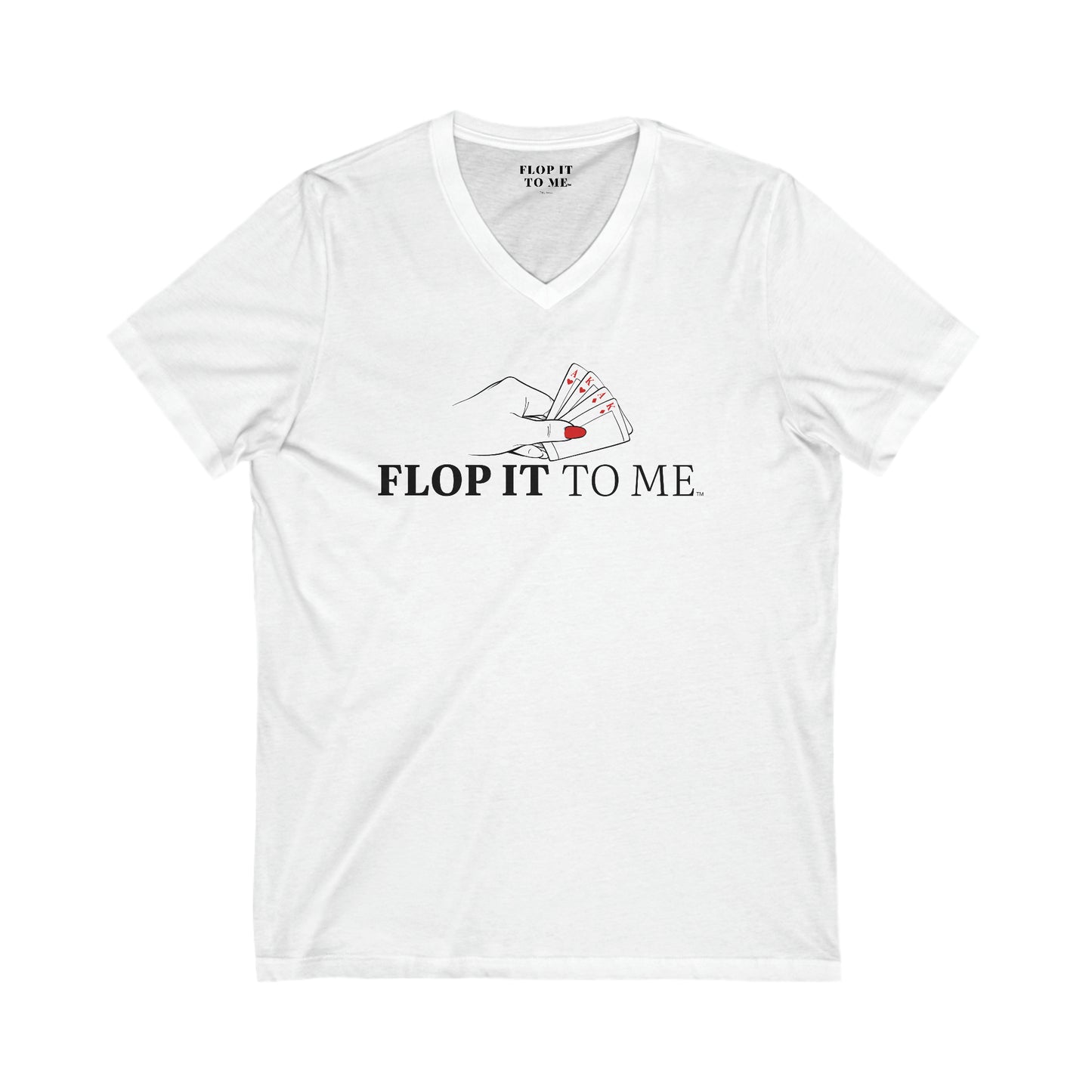 Flop it to me flagship V-Neck Omaha Tee wht her