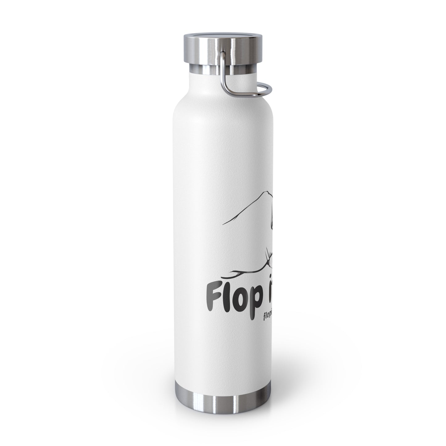 Flop it to me Bottle (white), 22oz