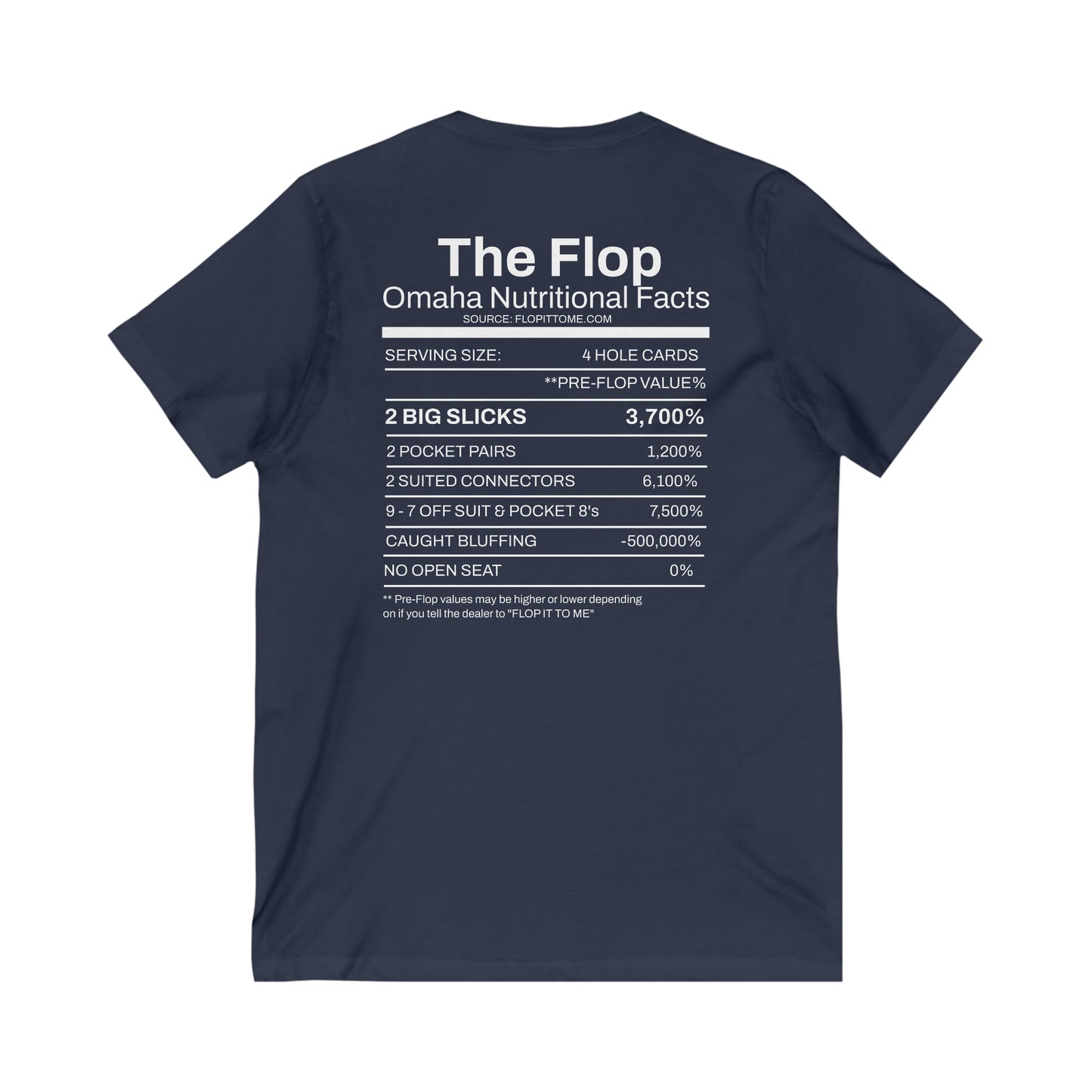 Flop it to me flagship Omaha V-Neck Tee blk her