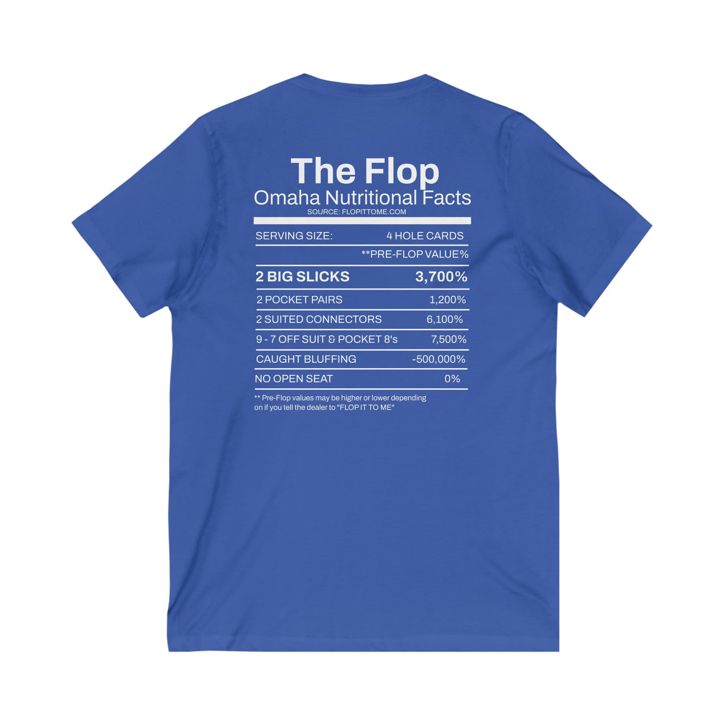 Flop it to me flagship Omaha V-Neck Tee blk her