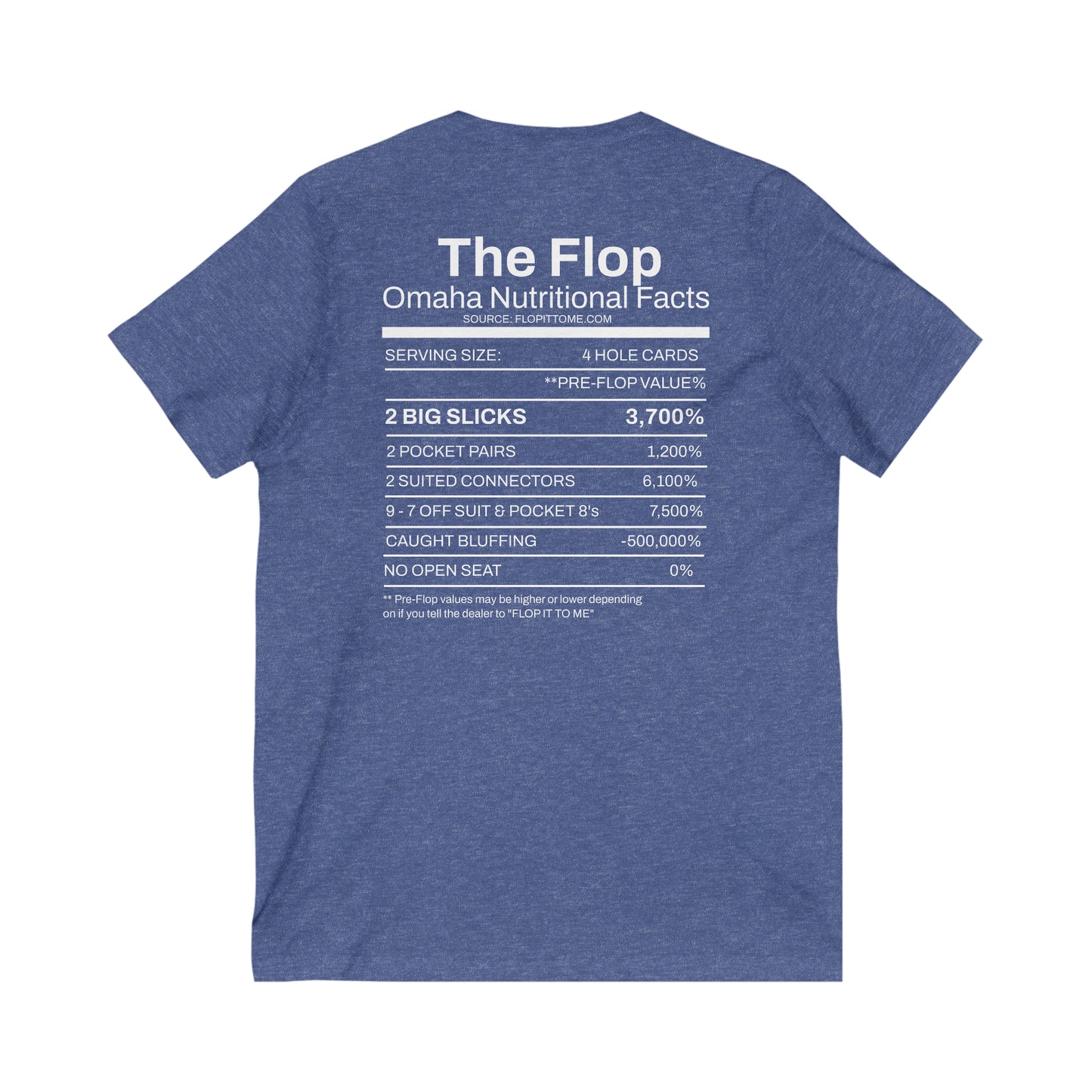 Flop it to me flagship Omaha V-Neck Tee blk her