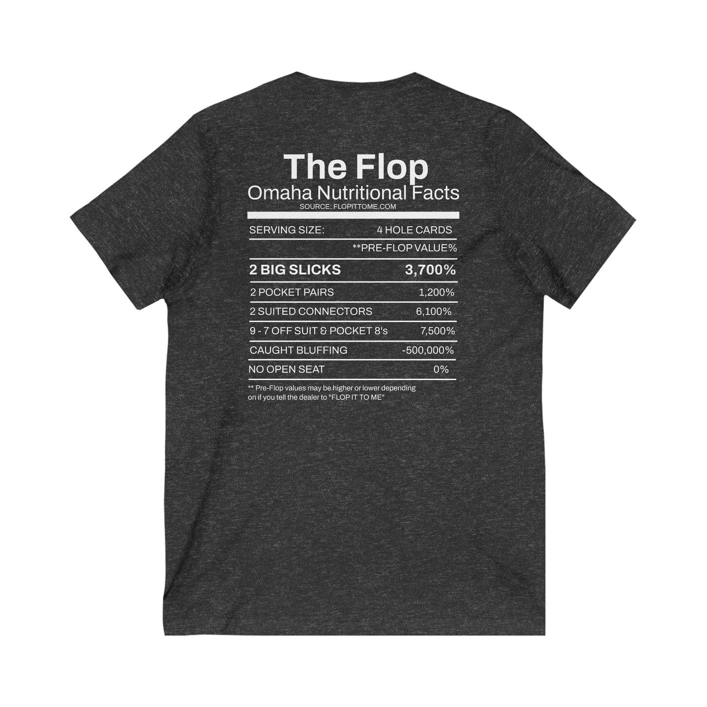 Flop it to me flagship Omaha V-Neck Tee blk her