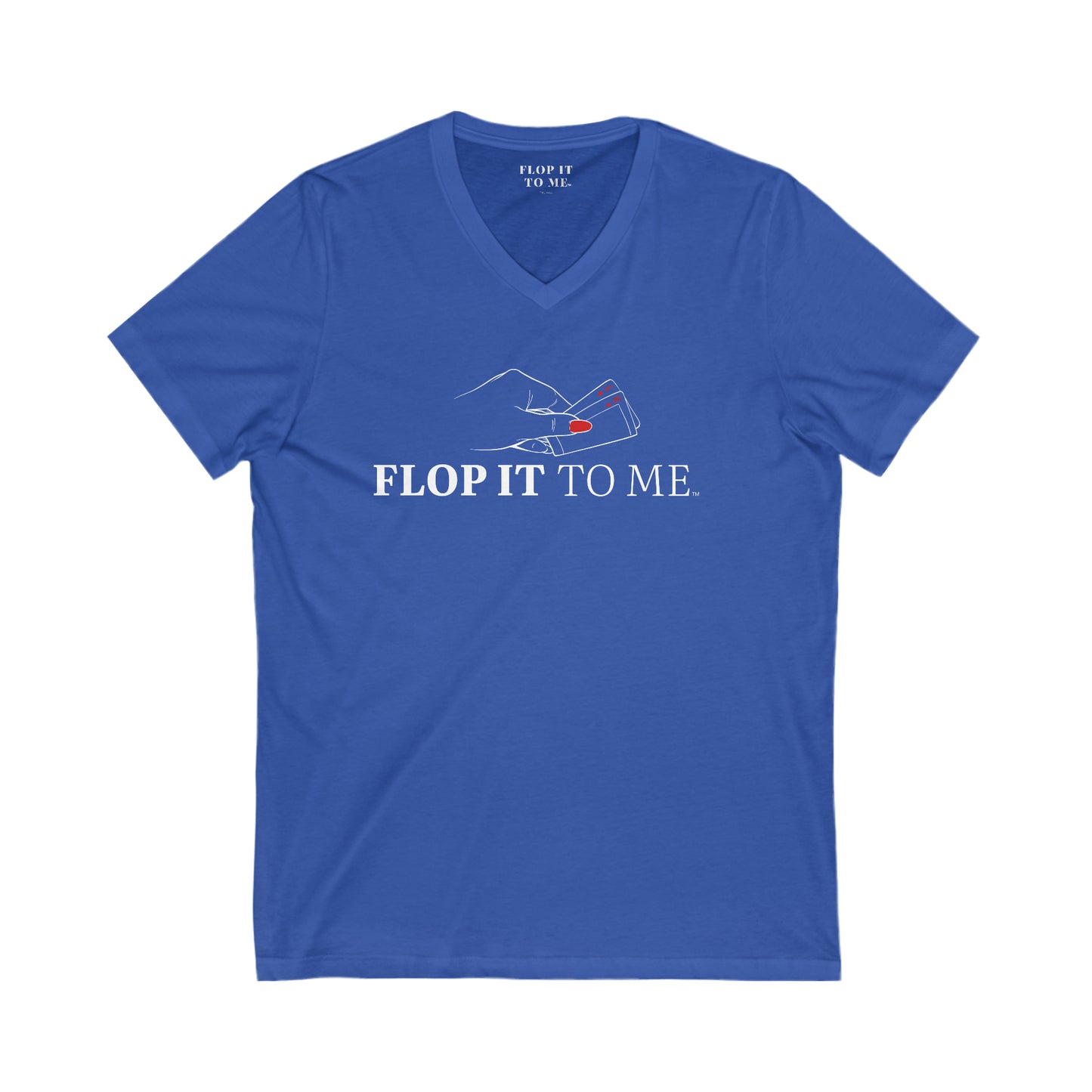 Flop it to me flagship V-Neck Tee blk her